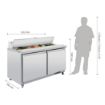 Picture of Polar U-Series Double Door Prep Counter Fridge 527Ltr