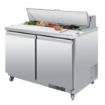 Picture of Polar U-Series Double Door Prep Counter Fridge 405Ltr