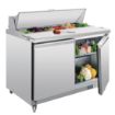 Picture of Polar U-Series Double Door Prep Counter Fridge 405Ltr