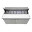 Picture of Polar U-Series Double Door Prep Counter Fridge 527Ltr