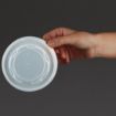 Picture of Vegware Compostable Hot Food Pot Flat Lids 350ml / 12oz and 455ml / 16oz (500 pack)