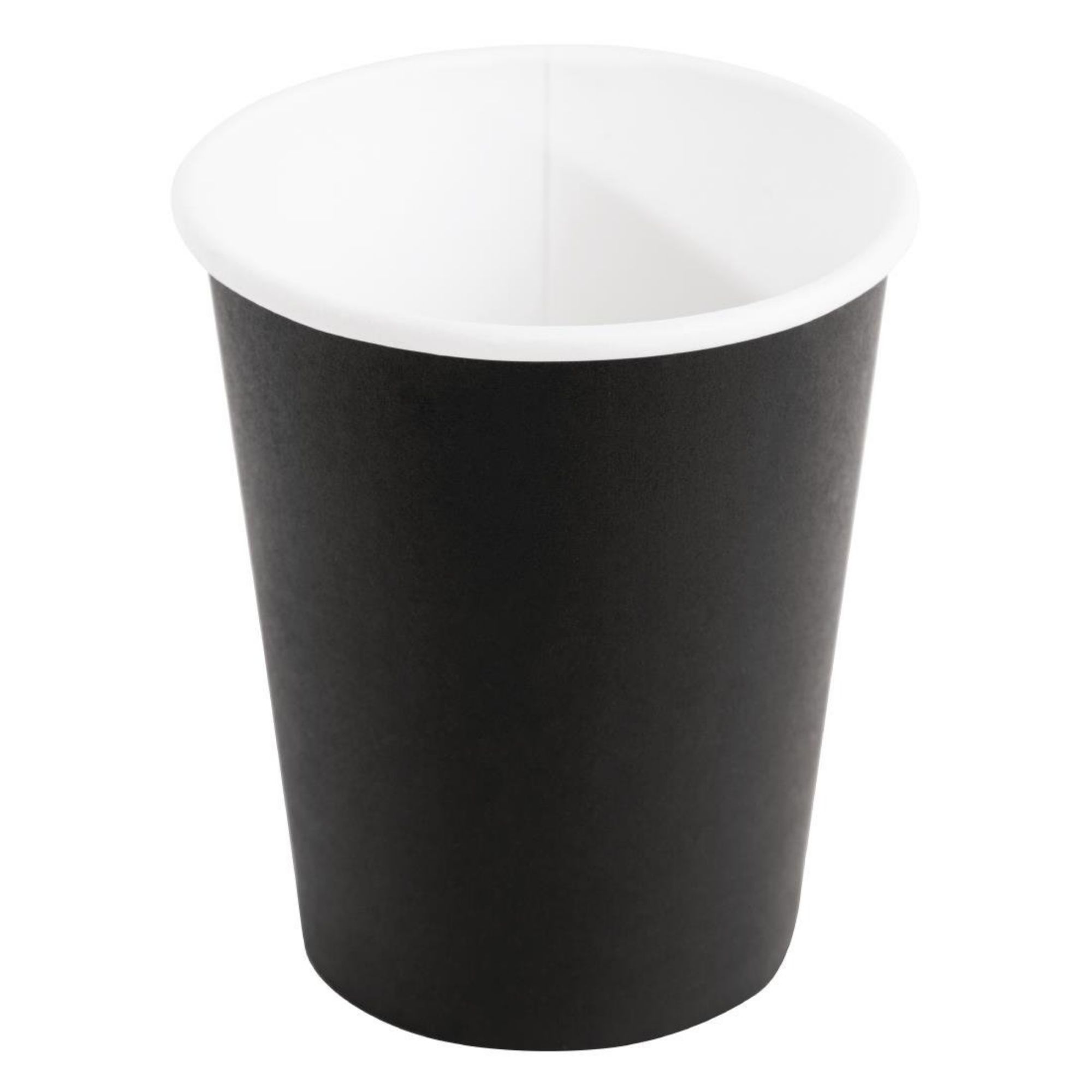 Picture of Fiesta Recyclable Coffee Cups Single Wall Black 225ml / 8oz (Pack of 1000)
