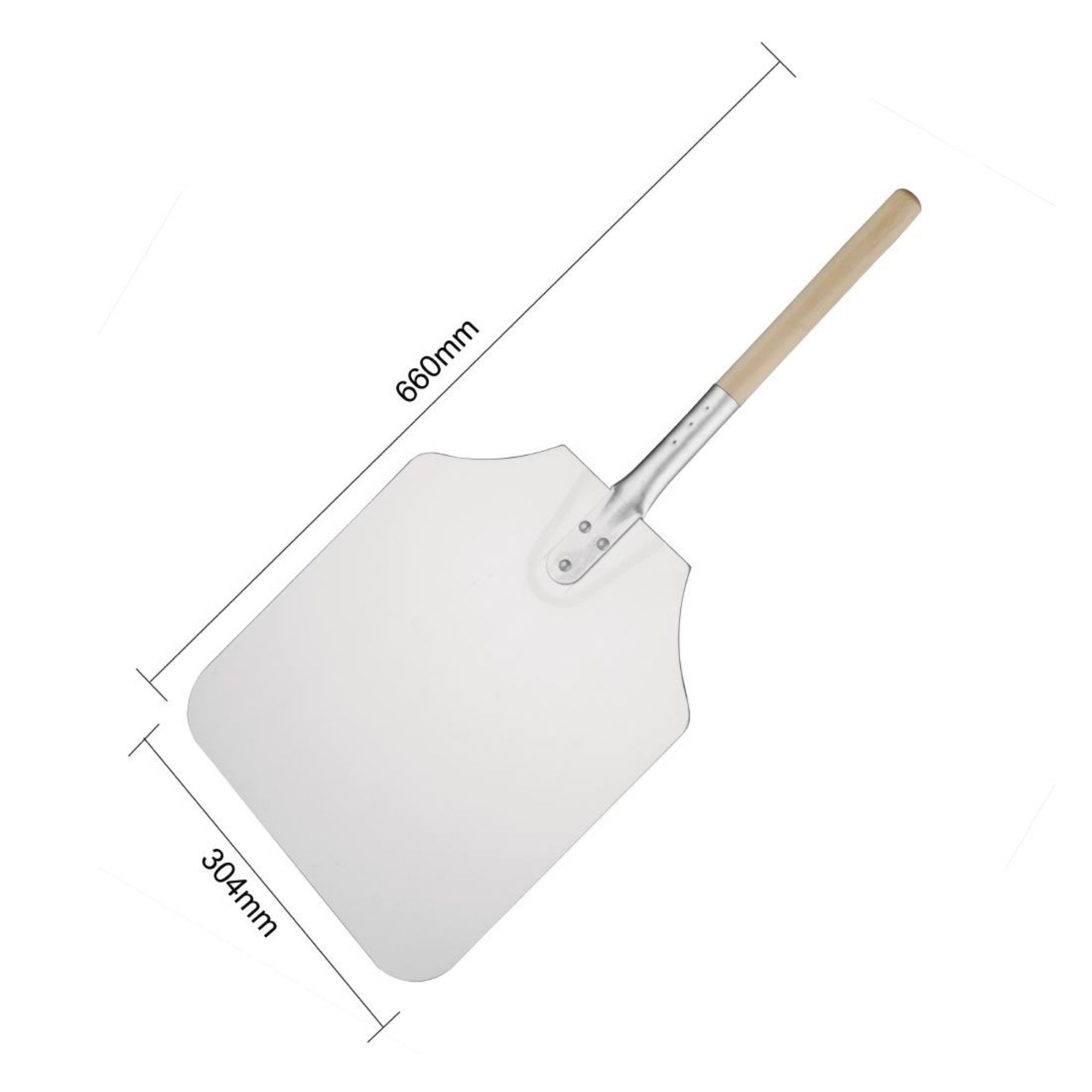 Picture of Vogue Wood Handle Aluminium Pizza Peel 31x36cm