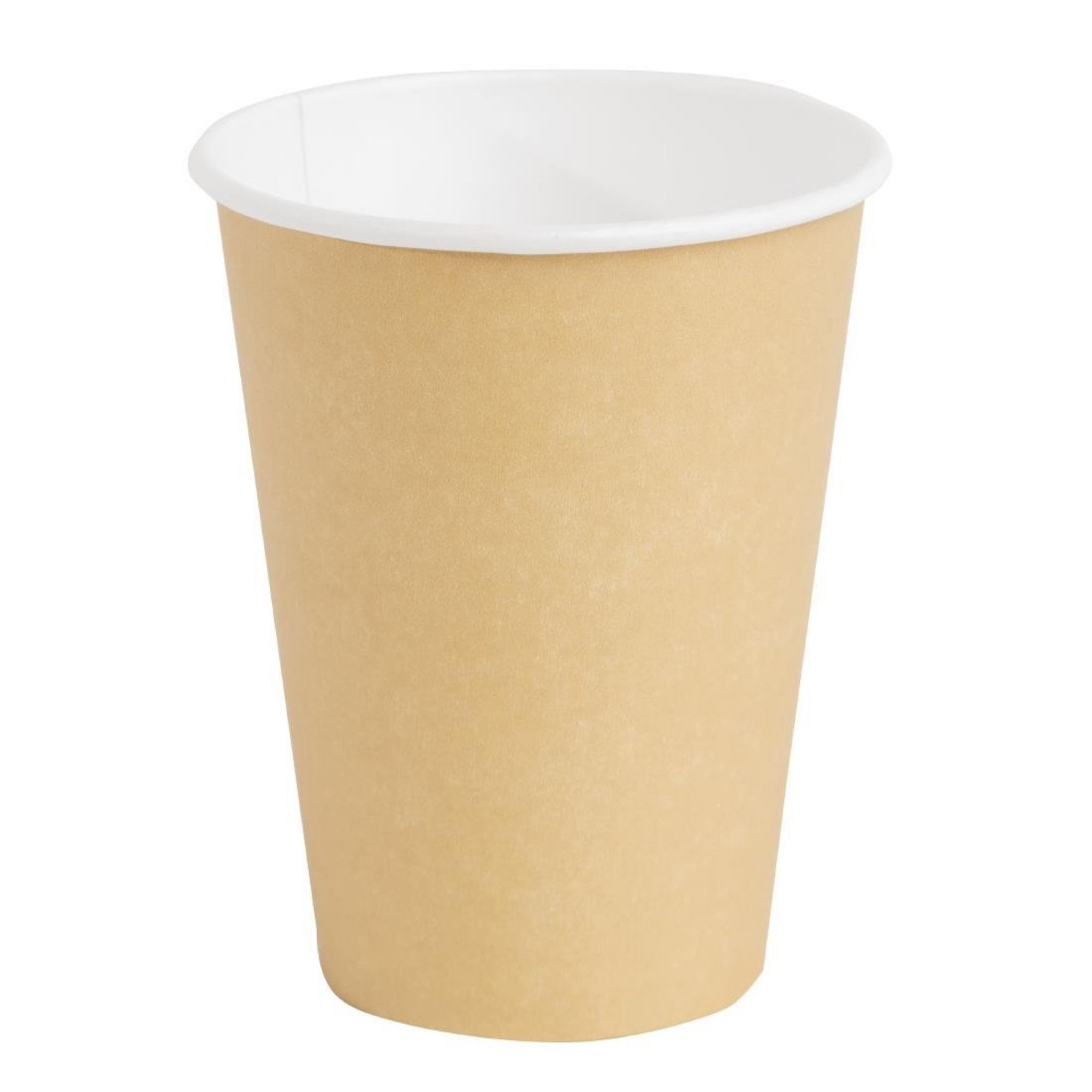 Picture of Fiesta Recyclable Coffee Cups Single Wall Kraft 340ml / 12oz (Pack of 50)