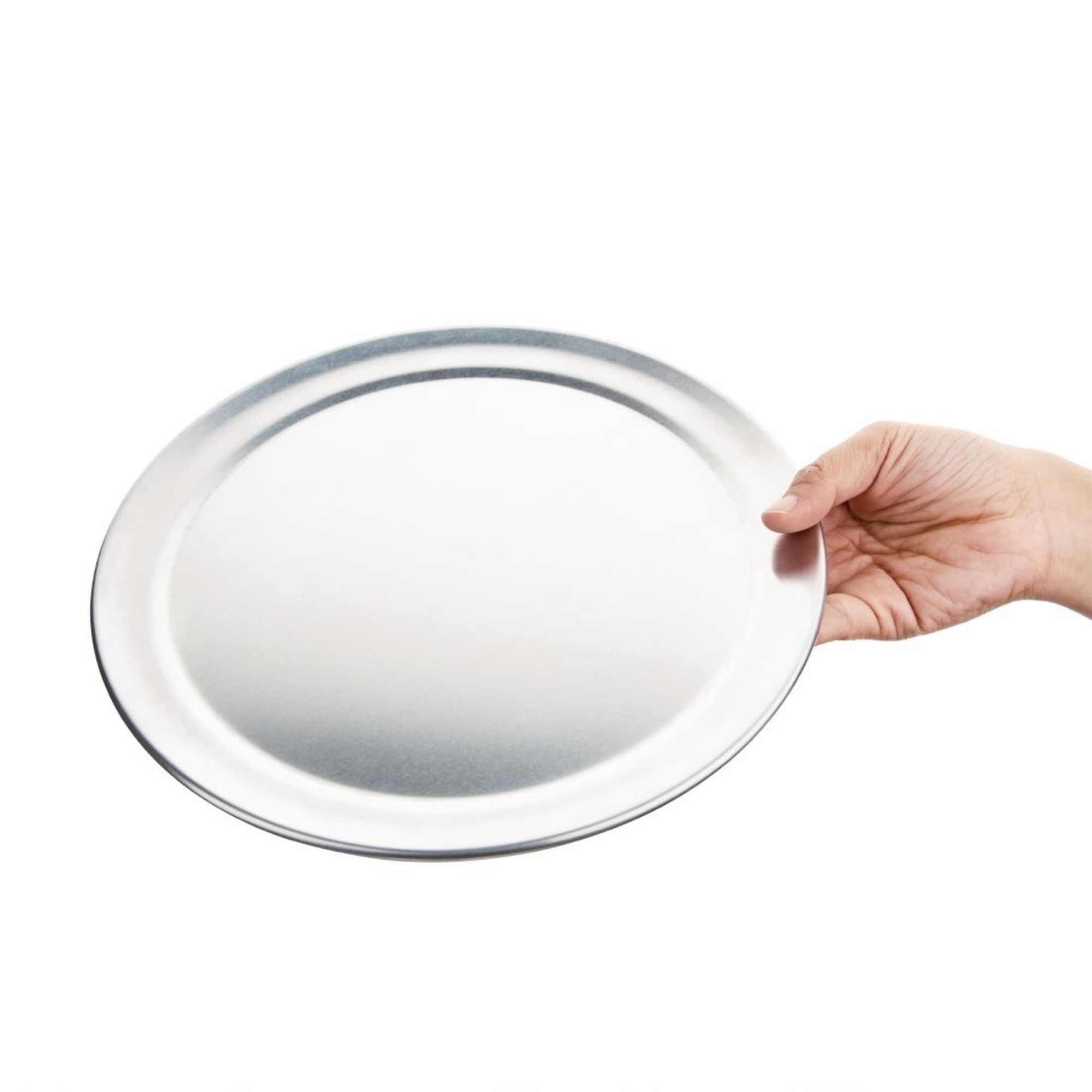 Picture of Vogue Aluminium Pizza Tray Wide Rim 10in