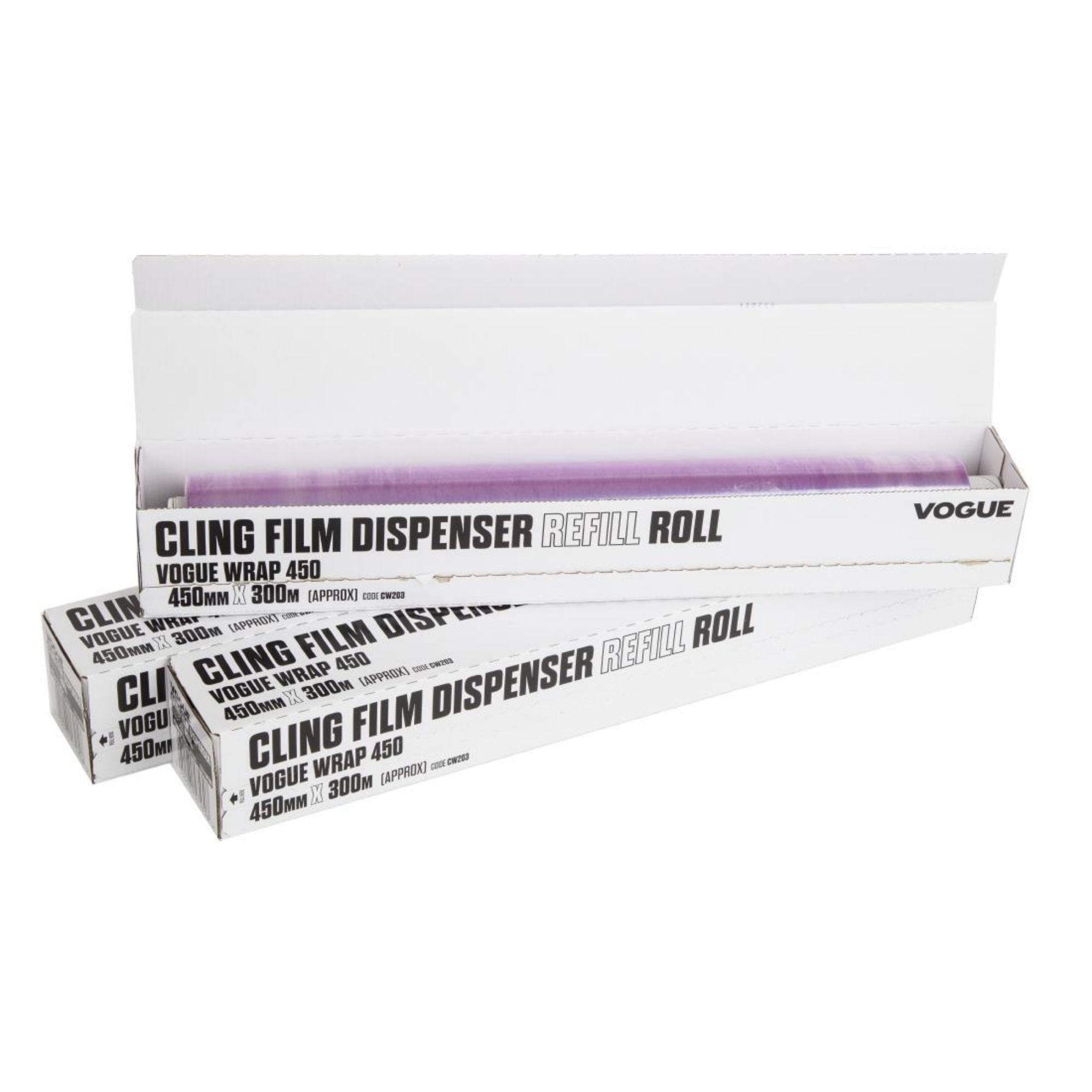 Picture of Vogue Pre-Perforated Cling Film 450mm x 500m (3 Pack)