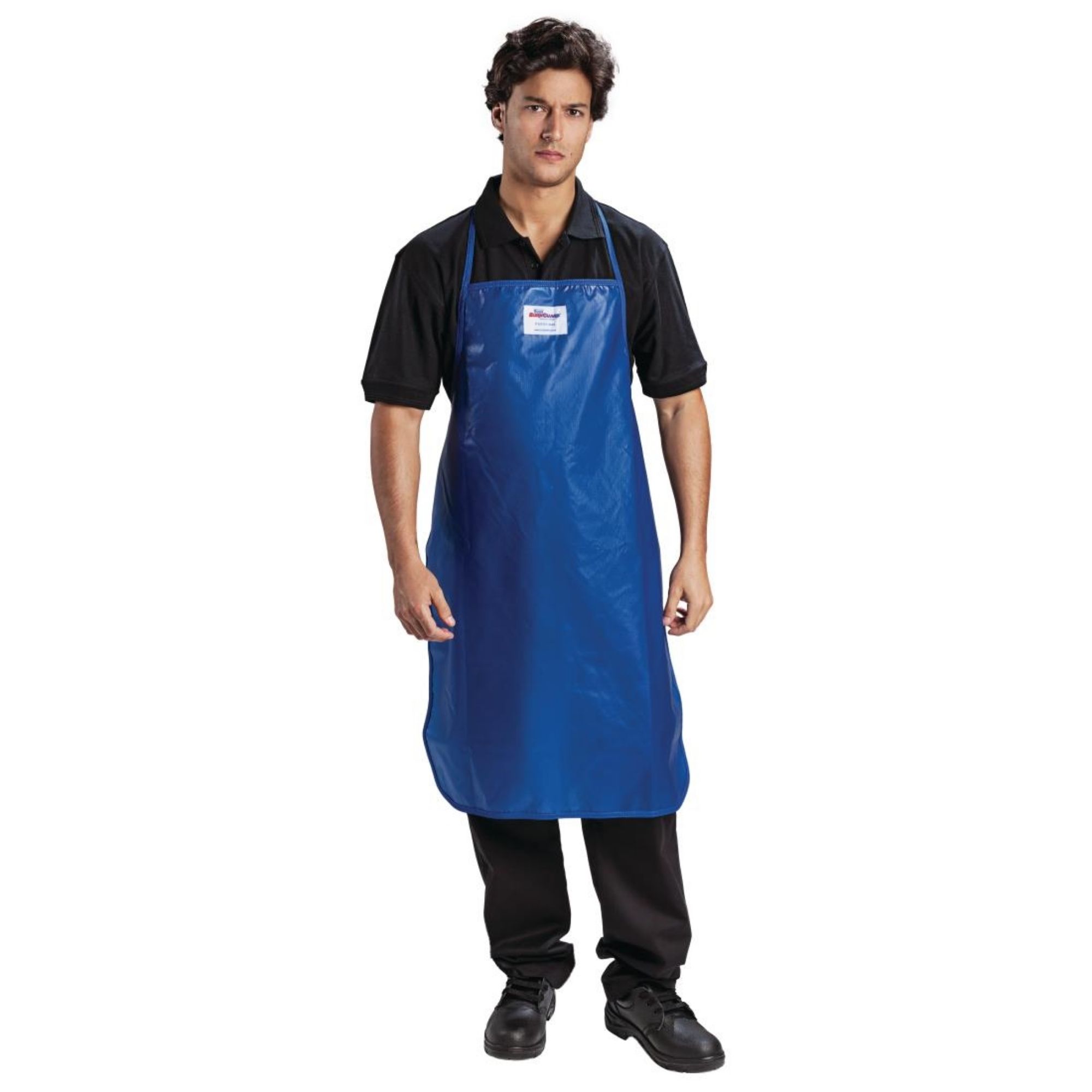 Picture of Burnguard Nylon QuicKlean Bib Apron Blue