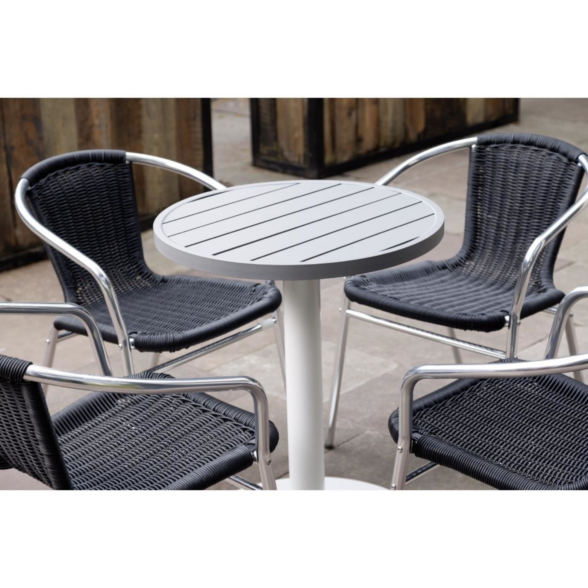 Picture of Bolero Cast Iron Round Table Base White