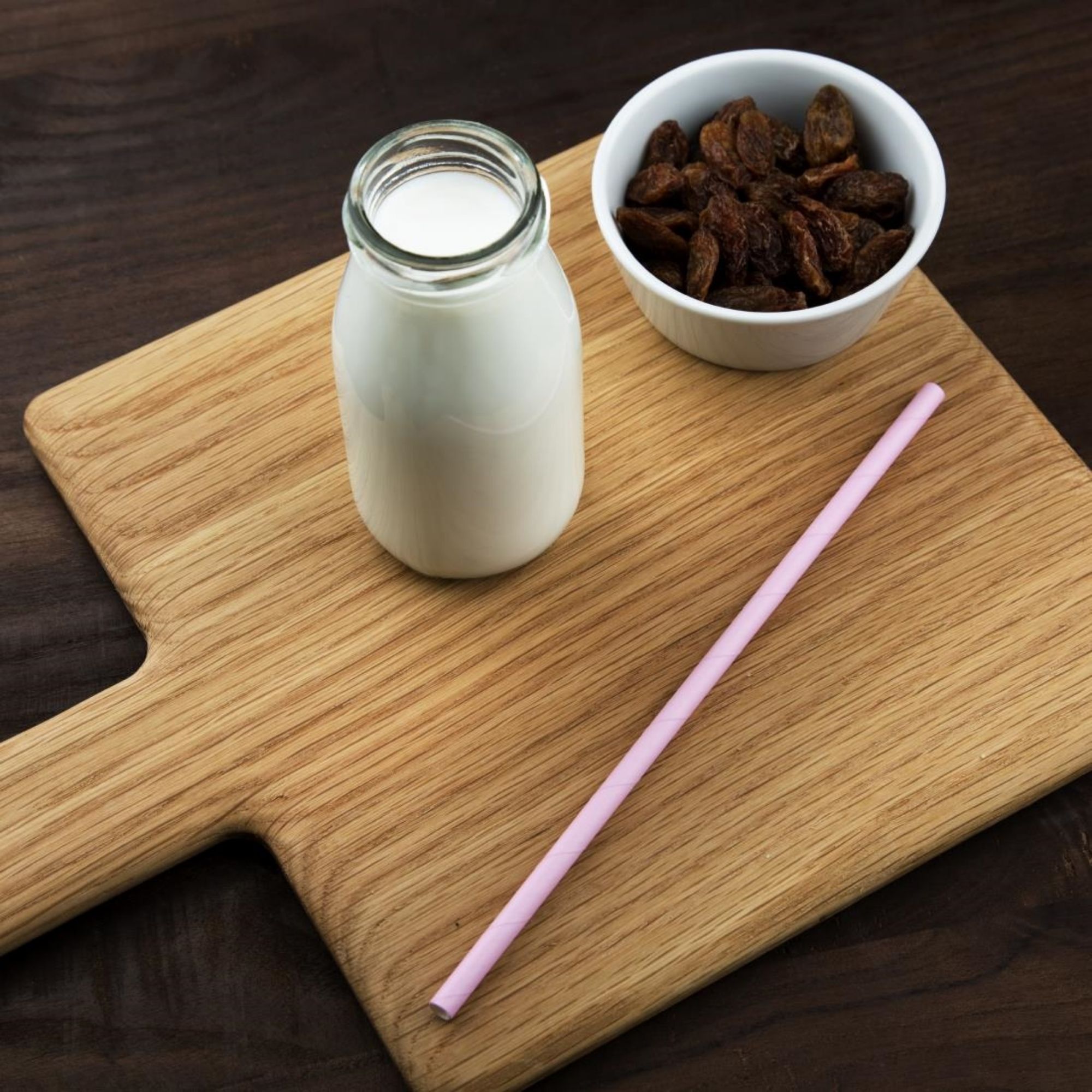 Picture of Fiesta Compostable Paper Straws Pink (Pack of 250)