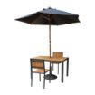 Picture of Bolero Steel & Acacia Side Chairs (Pack of 4)