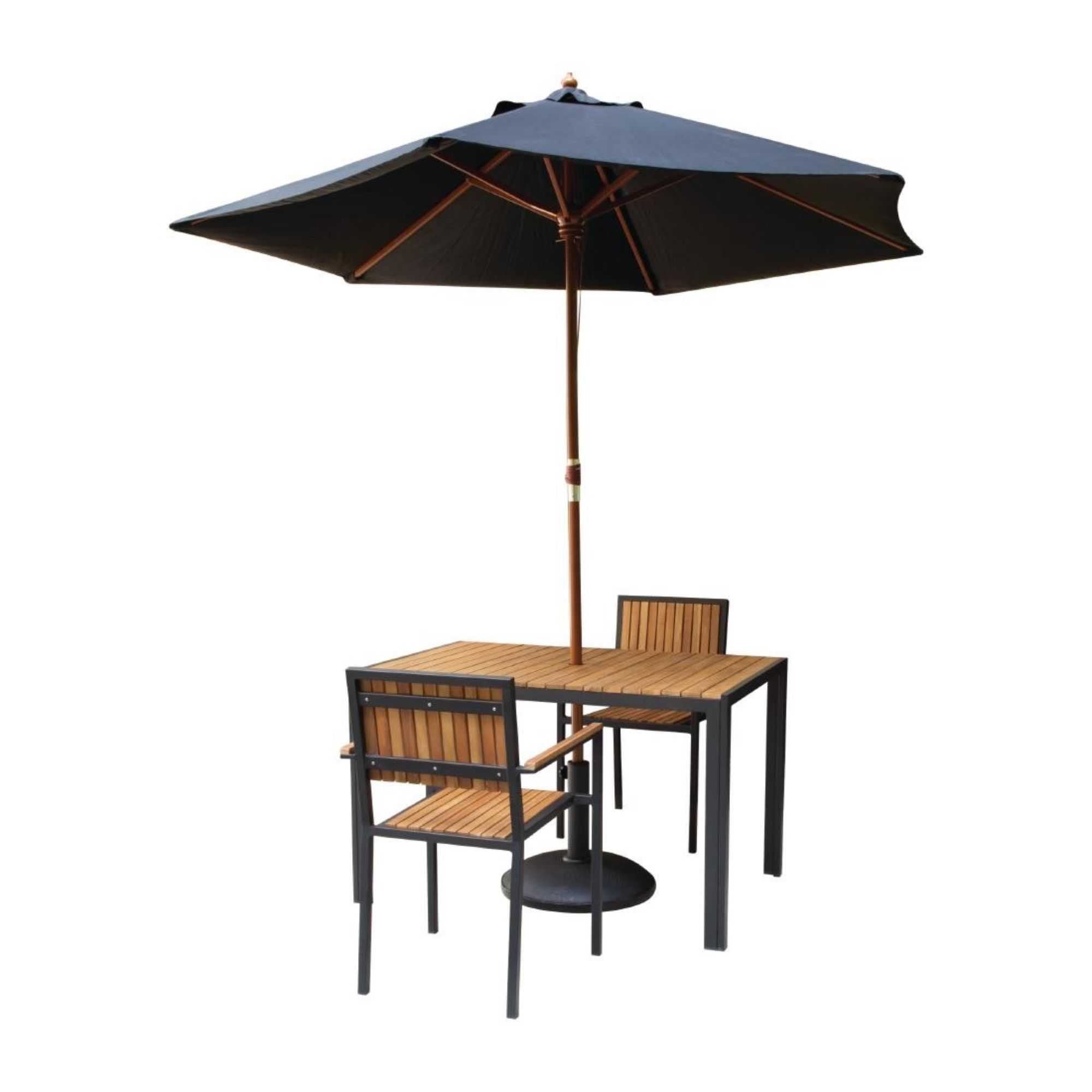 Picture of Bolero Steel & Acacia Armchair (Pack of 4)