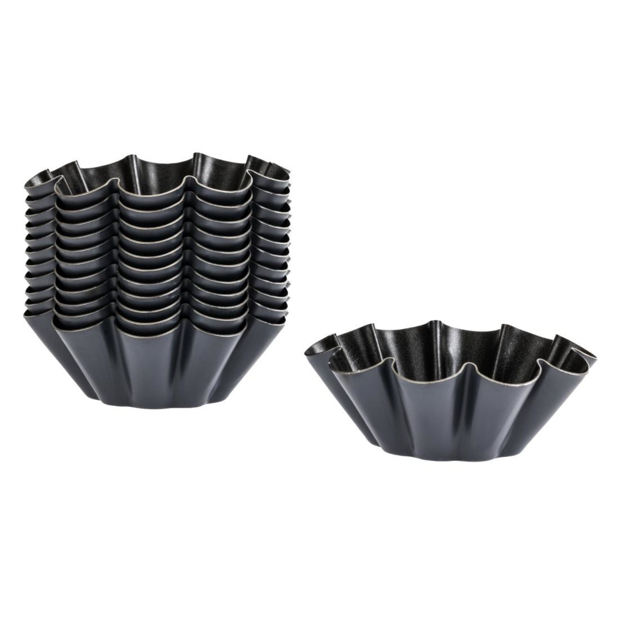 Picture of Matfer Bourgeat Non-Stick Mini Brioche Tin 75mm (Pack of 12)