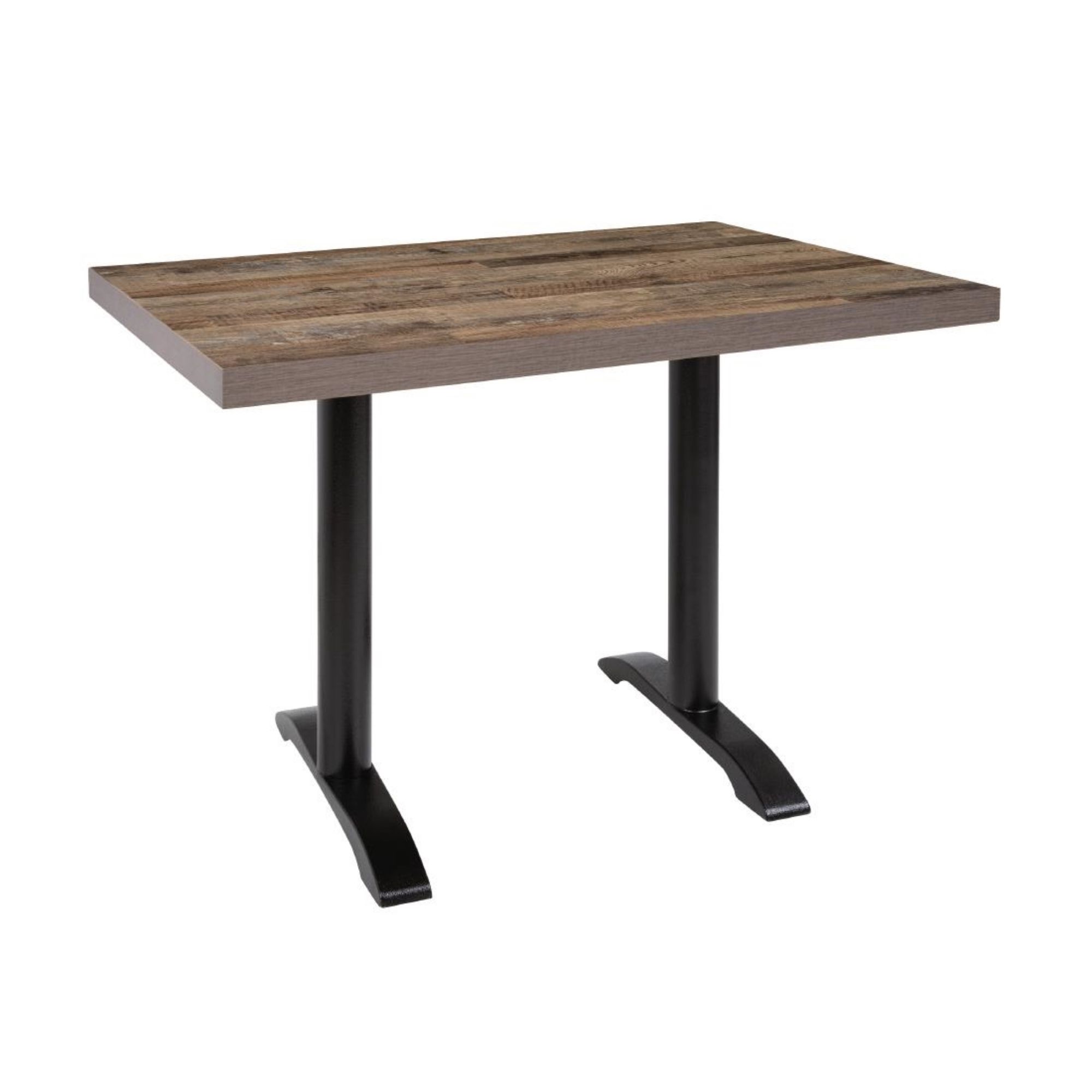 Picture of Bolero Pre-Drilled Rectangular Table Top Urban Dark 1100(W) x 700(D)mm