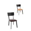 Picture of Bolero Metal & PU Side Chair Vintage Camel (Pack 4)