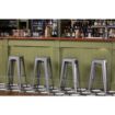 Picture of Bolero Bistro Steel High Stool Gun Metal (Pack Of 4)