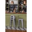 Picture of Bolero Bistro Steel High Stool Gun Metal (Pack Of 4)