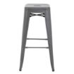 Picture of Bolero Bistro Steel High Stool Gun Metal (Pack Of 4)