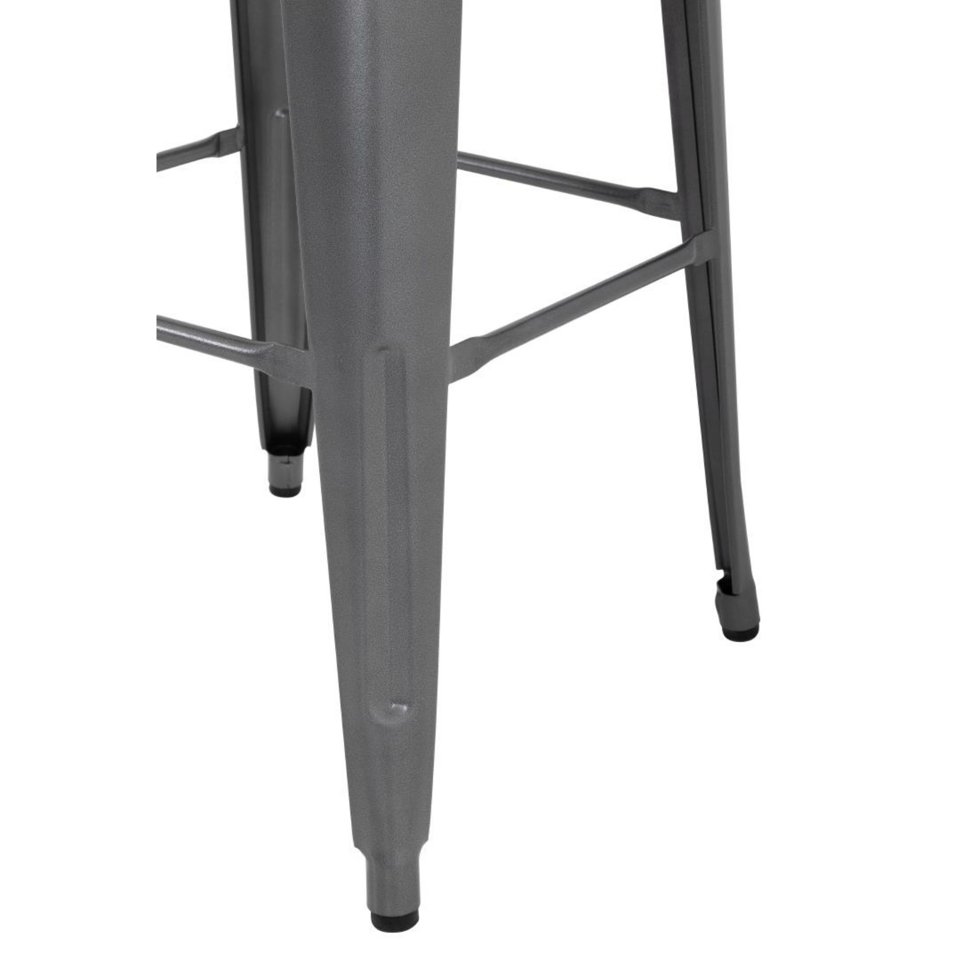 Picture of Bolero Bistro Steel High Stool Gun Metal (Pack Of 4)