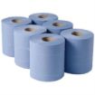 Picture of Jantex Centrefeed Blue Rolls 2-Ply 120m (Pack of 6)