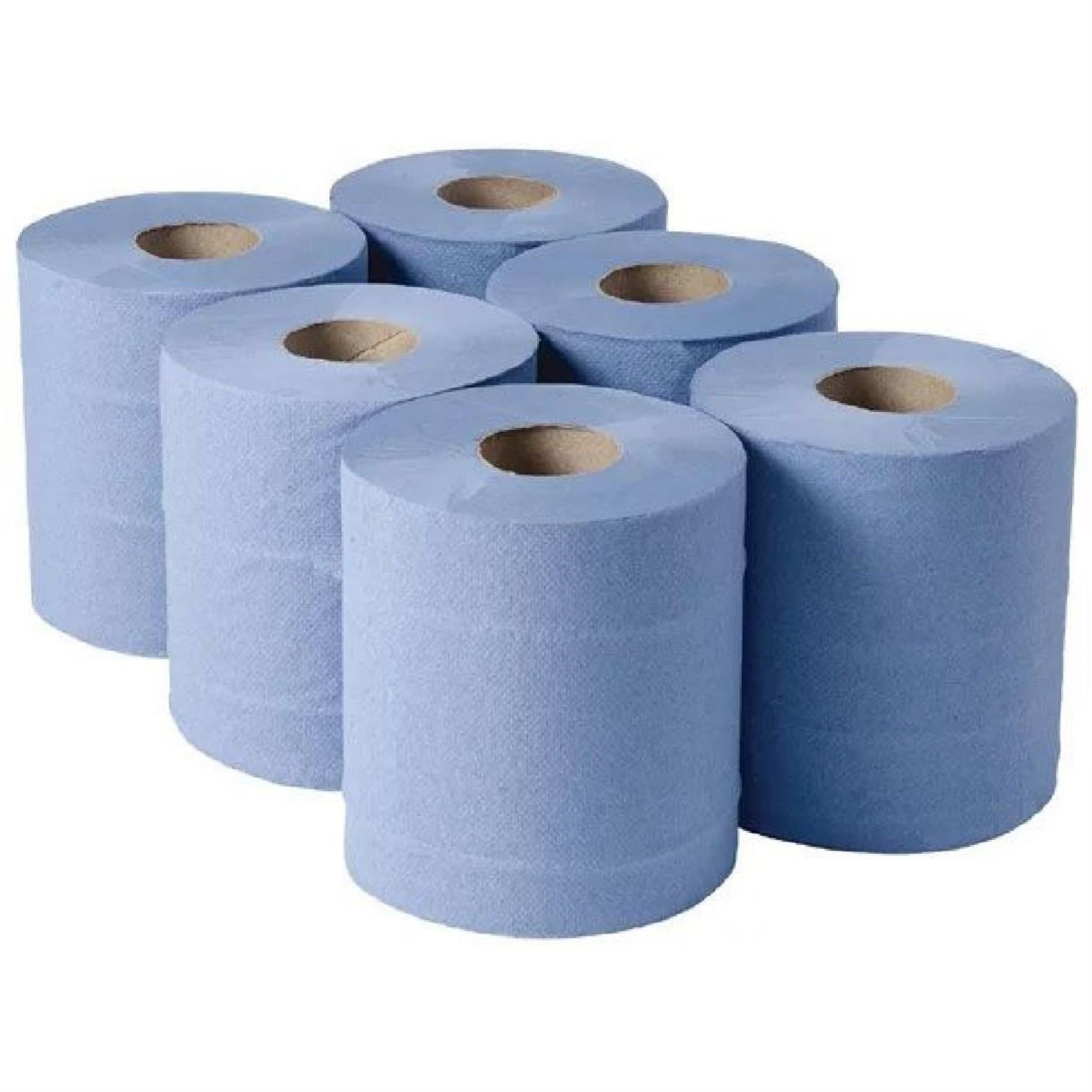 Picture of Jantex Centrefeed Blue Rolls 2-Ply 120m (Pack of 6)