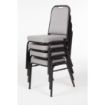 Picture of Bolero Square Back Banquet Chairs Black & Grey (Pack of 4)
