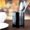 Picture of Olympia Galvanised Steel Table Tidy Black