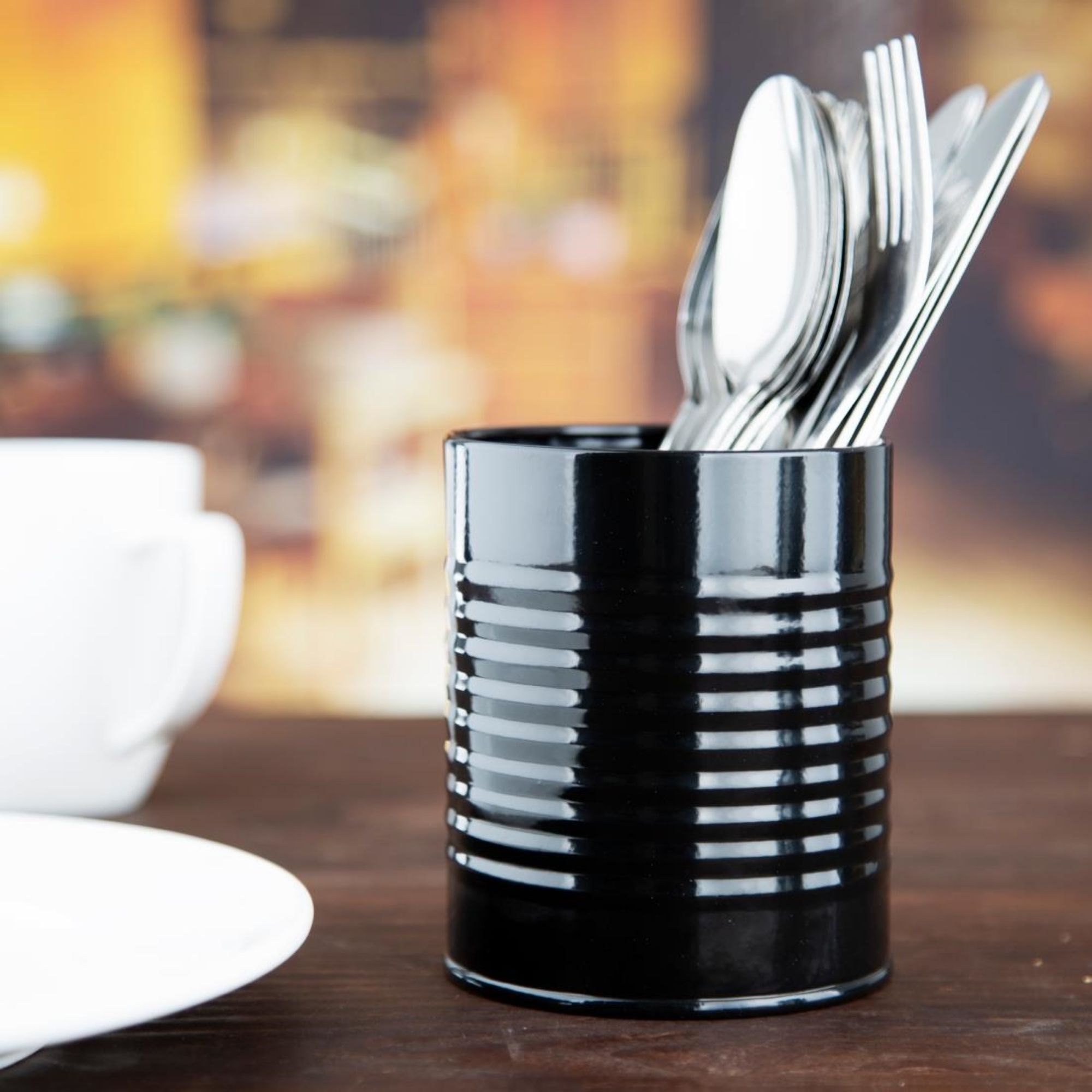 Picture of Olympia Galvanised Steel Table Tidy Black