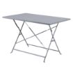 Picture of Bolero Pavement Style Folding Table Grey 1100mm x 700mm