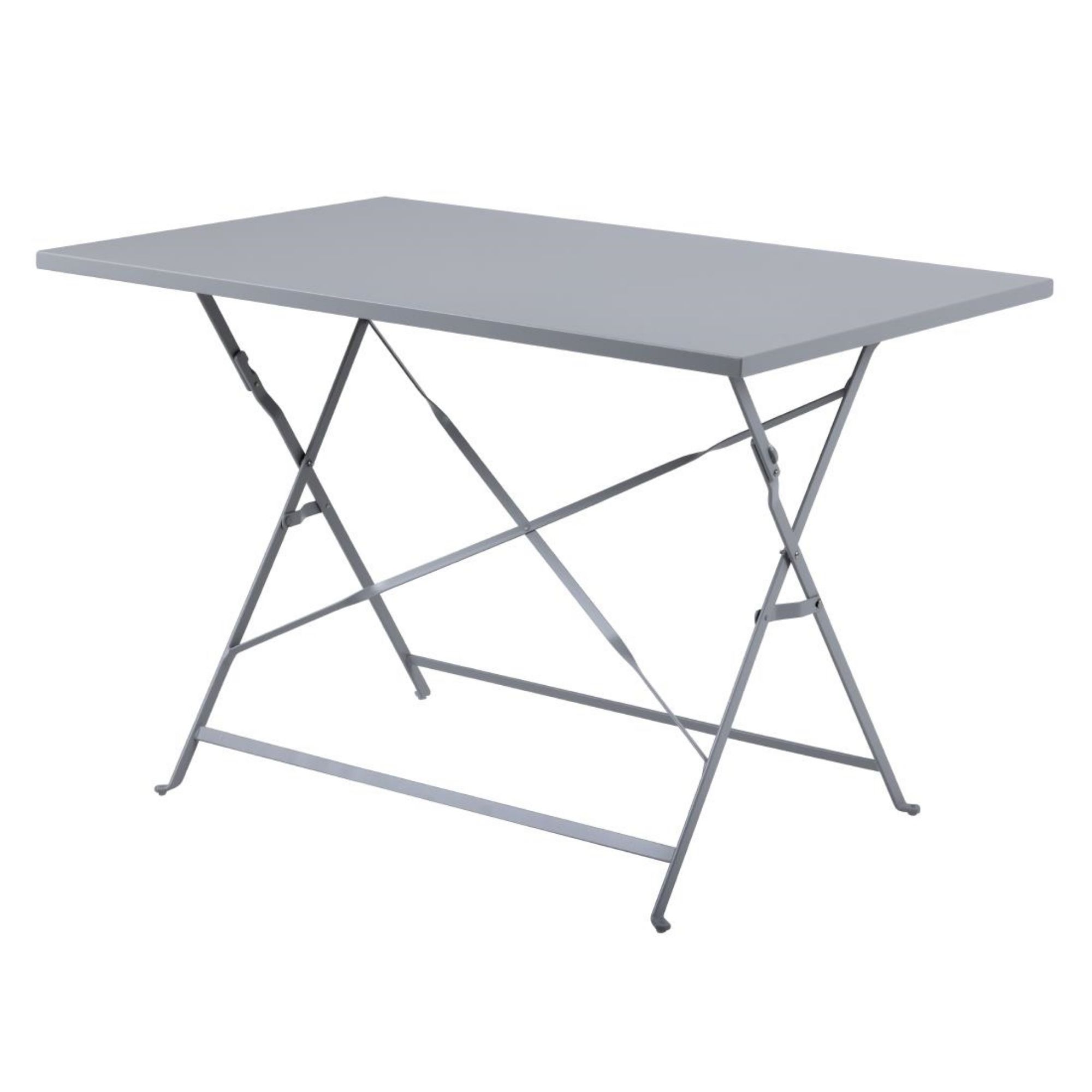 Picture of Bolero Pavement Style Folding Table Grey 1100mm x 700mm