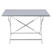 Picture of Bolero Pavement Style Folding Table Grey 1100mm x 700mm