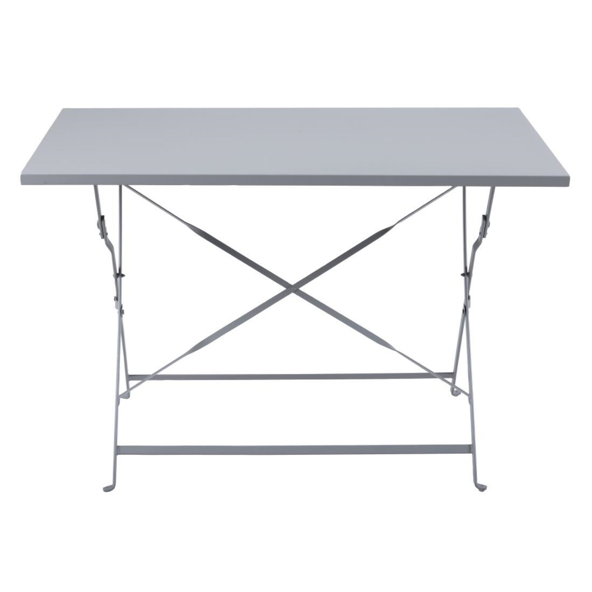 Picture of Bolero Pavement Style Folding Table Grey 1100mm x 700mm