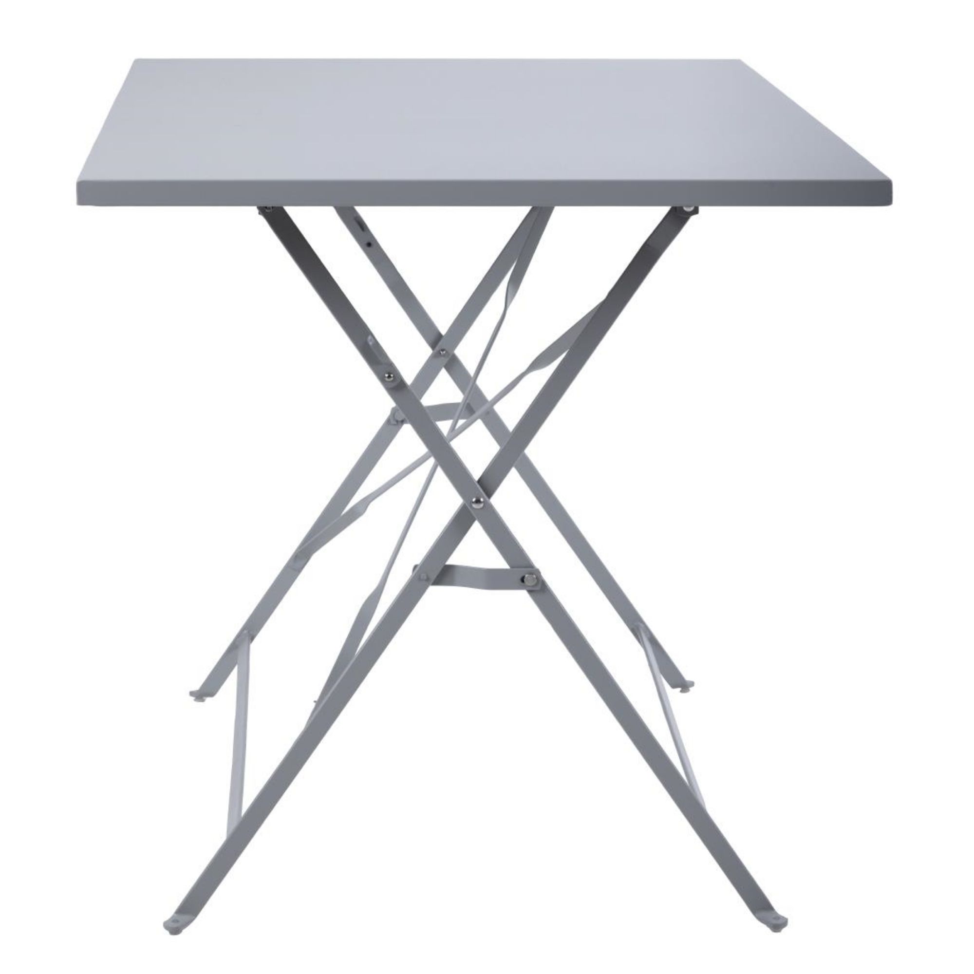 Picture of Bolero Pavement Style Folding Table Grey 1100mm x 700mm