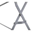 Picture of Bolero Pavement Style Folding Table Grey 1100mm x 700mm