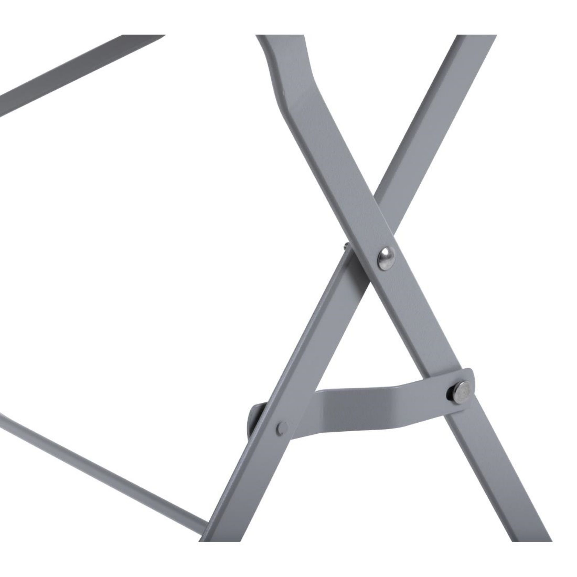 Picture of Bolero Pavement Style Folding Table Grey 1100mm x 700mm