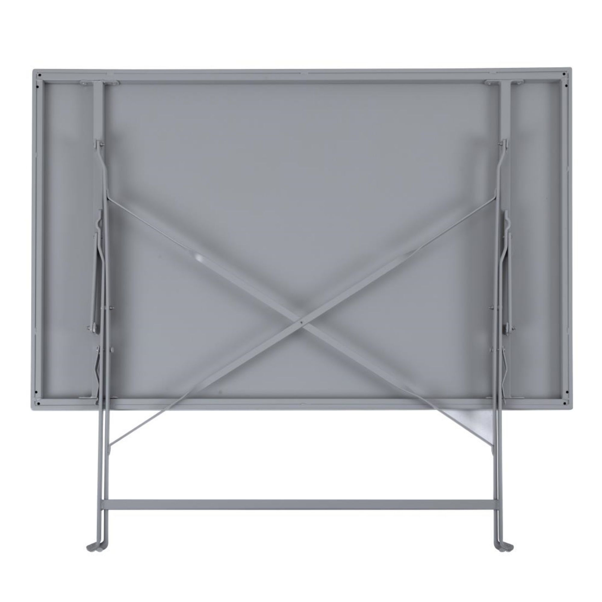 Picture of Bolero Pavement Style Folding Table Grey 1100mm x 700mm