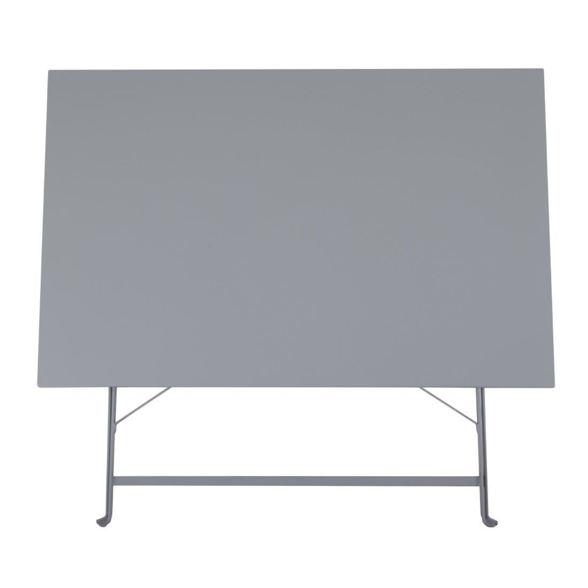 Picture of Bolero Pavement Style Folding Table Grey 1100mm x 700mm