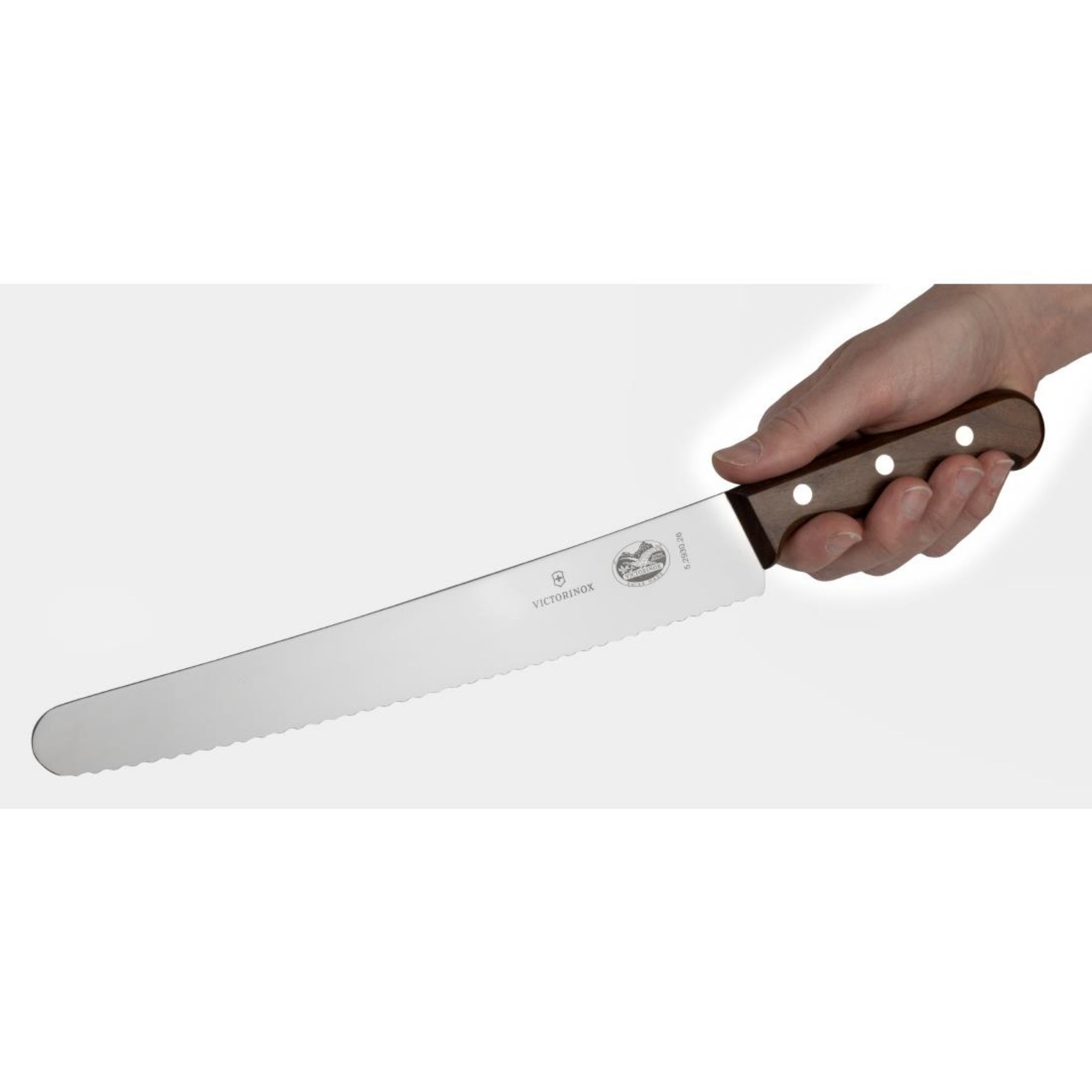 Picture of Victorinox Serrated Curved Blade Rosewood Pastry Knife 25.4cm
