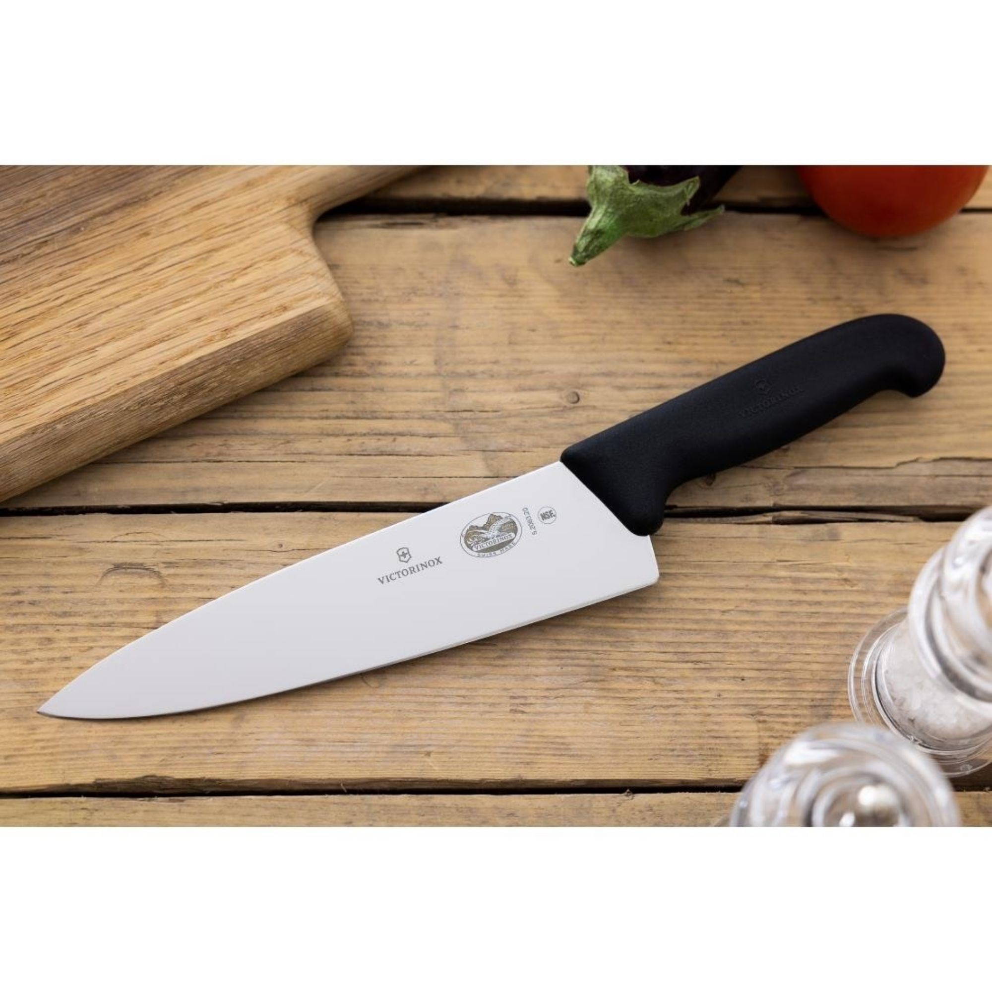 Picture of Victorinox Fibrox Carving Knife Extra Broad Blade 20.3cm