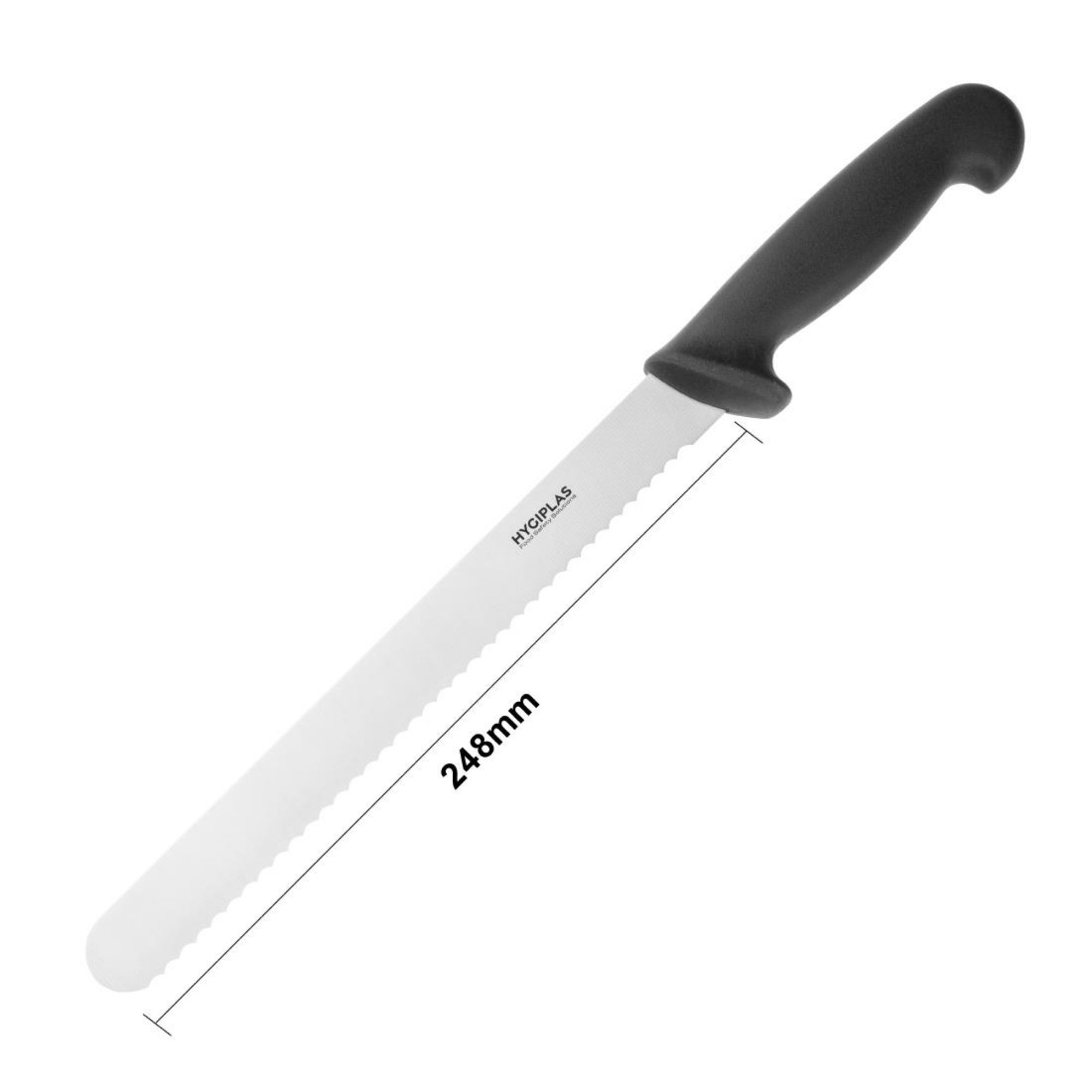 Picture of Hygiplas Serrated Slicer Black 24.8cm