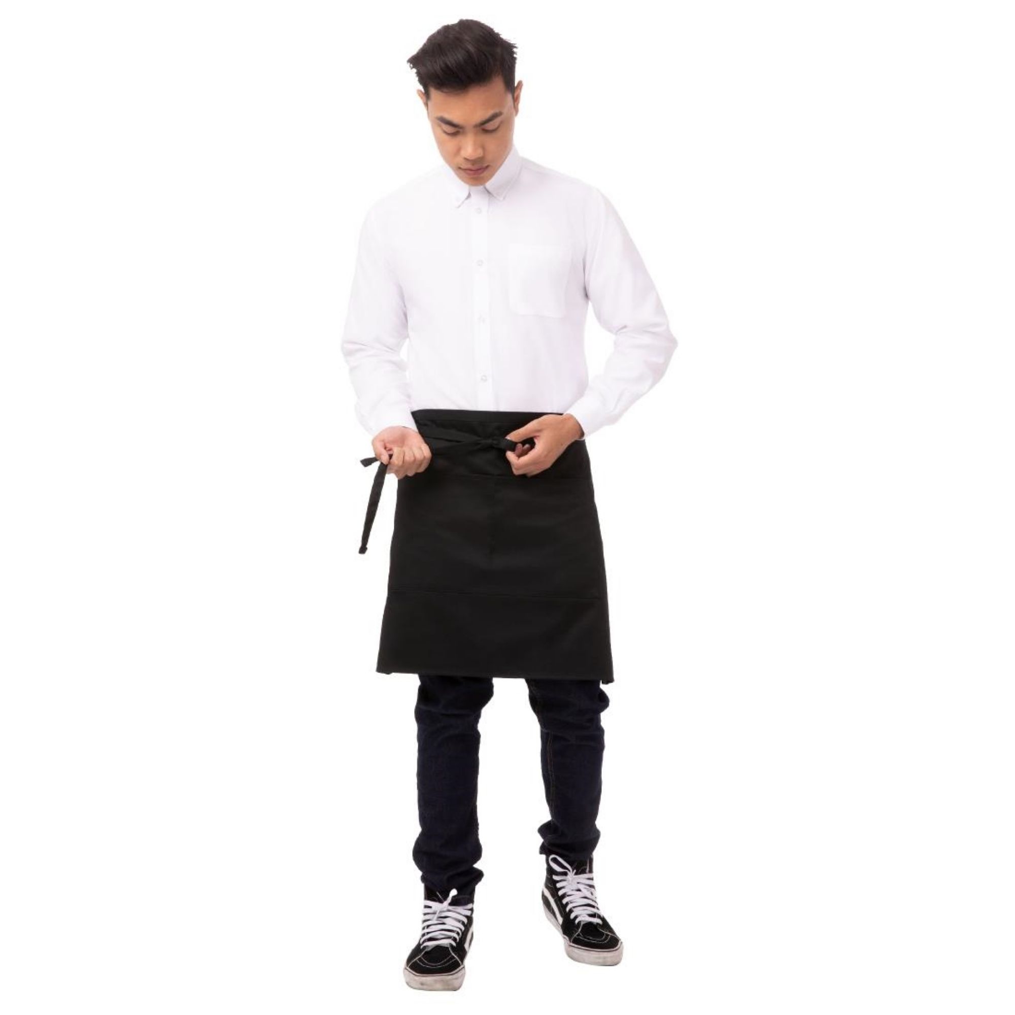 Picture of Chef Works Half Bistro Apron Black