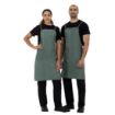 Picture of Southside Linen Blend Bib Apron Forest Green