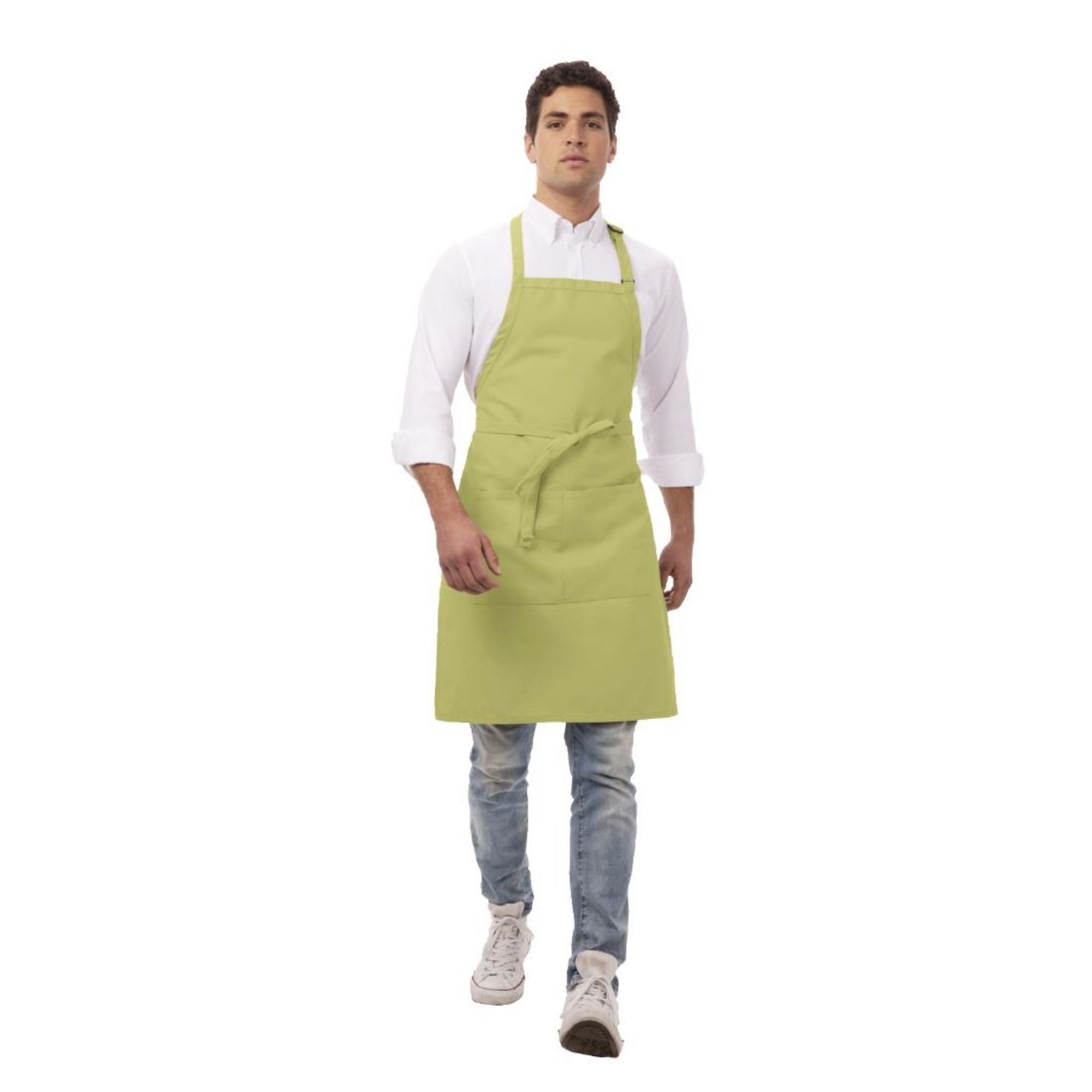 Picture of Chef Works Bib Apron Lime