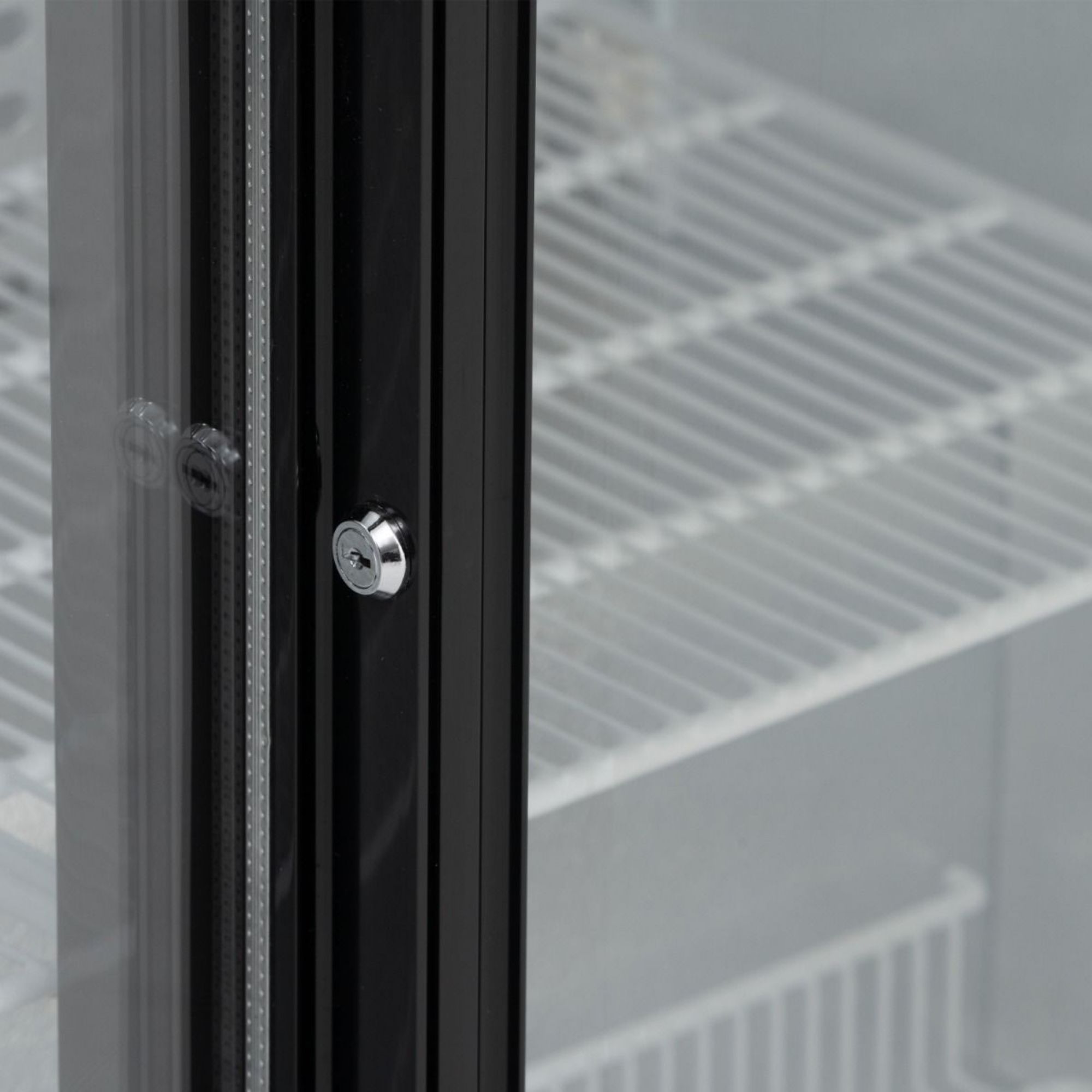 Picture of BLIZZARD Triple Sliding Glass Door Bottle Cooler Black BAR3SL
