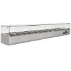 Picture of BLIZZARD 2m Glass Canopy 1/4 Gastronorm Prep Top TOP2000-14CR