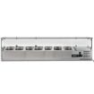 Picture of BLIZZARD 1.5m Glass Canopy 1/4 Gastronorm Prep Top TOP1500-14CR