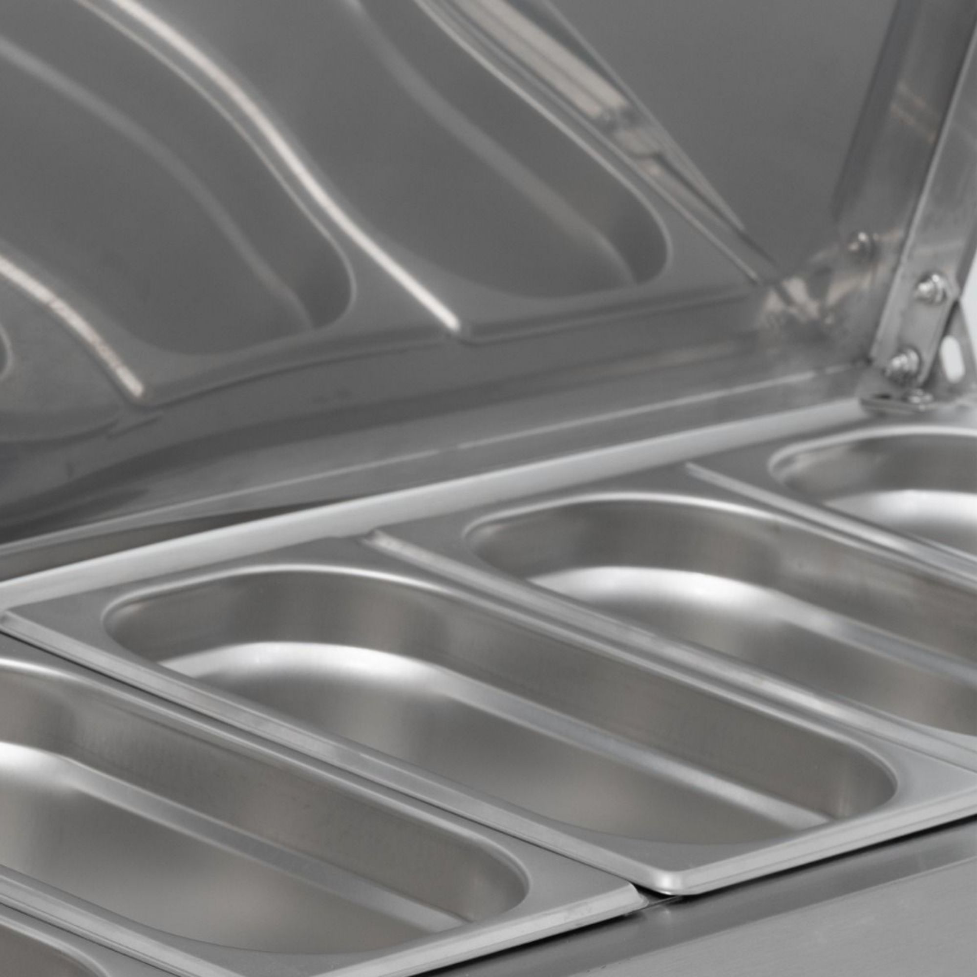 Picture of BLIZZARD 1.5m Hinged 1/4 Gastronorm Prep Top TOP1500-14EN