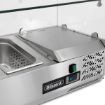 Picture of BLIZZARD 1.2m Glass Canopy 1/4 Gastronorm Prep Top TOP1200-14CR