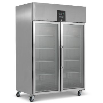 Picture of BLIZZARD Upright Double Hinged Glass Door Gastronorm Freezer BF2SSCR