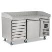 Picture of BLIZZARD 580L Single Door Pizza Prep With Neutral Drawers BPB1500-7N