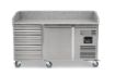 Picture of BLIZZARD 580L Single Door Pizza Prep With Neutral Drawers BPB1500-7N